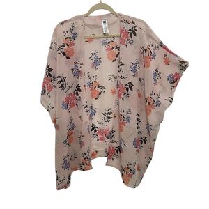 K Accessories Floral Kimono Swim Bathing Beach Festival Cover-up Women's OS